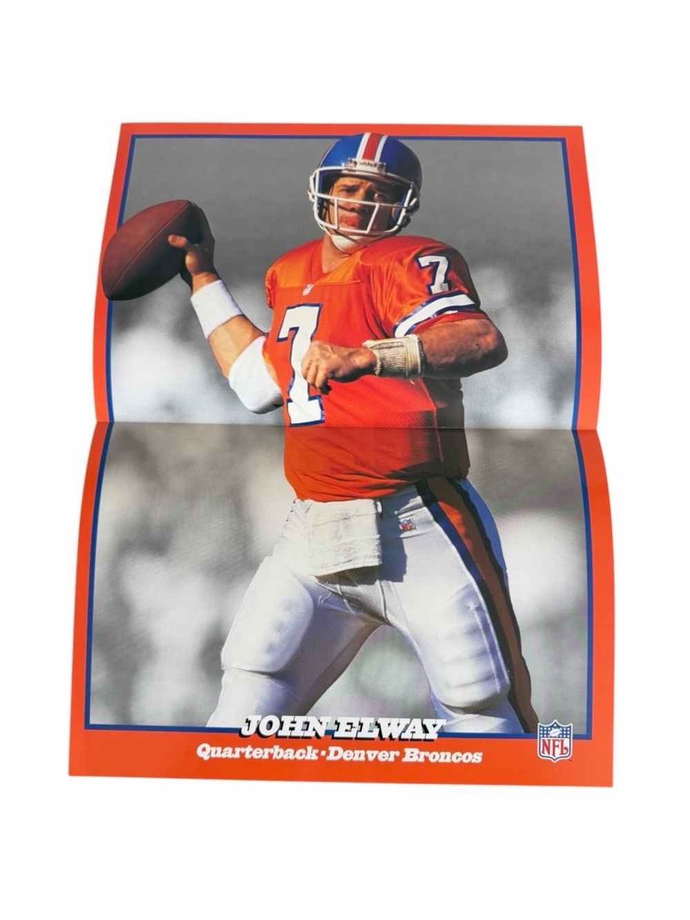 Wheaties John Elway Denver Broncos Poster Vintage 1993 NFL General Mills